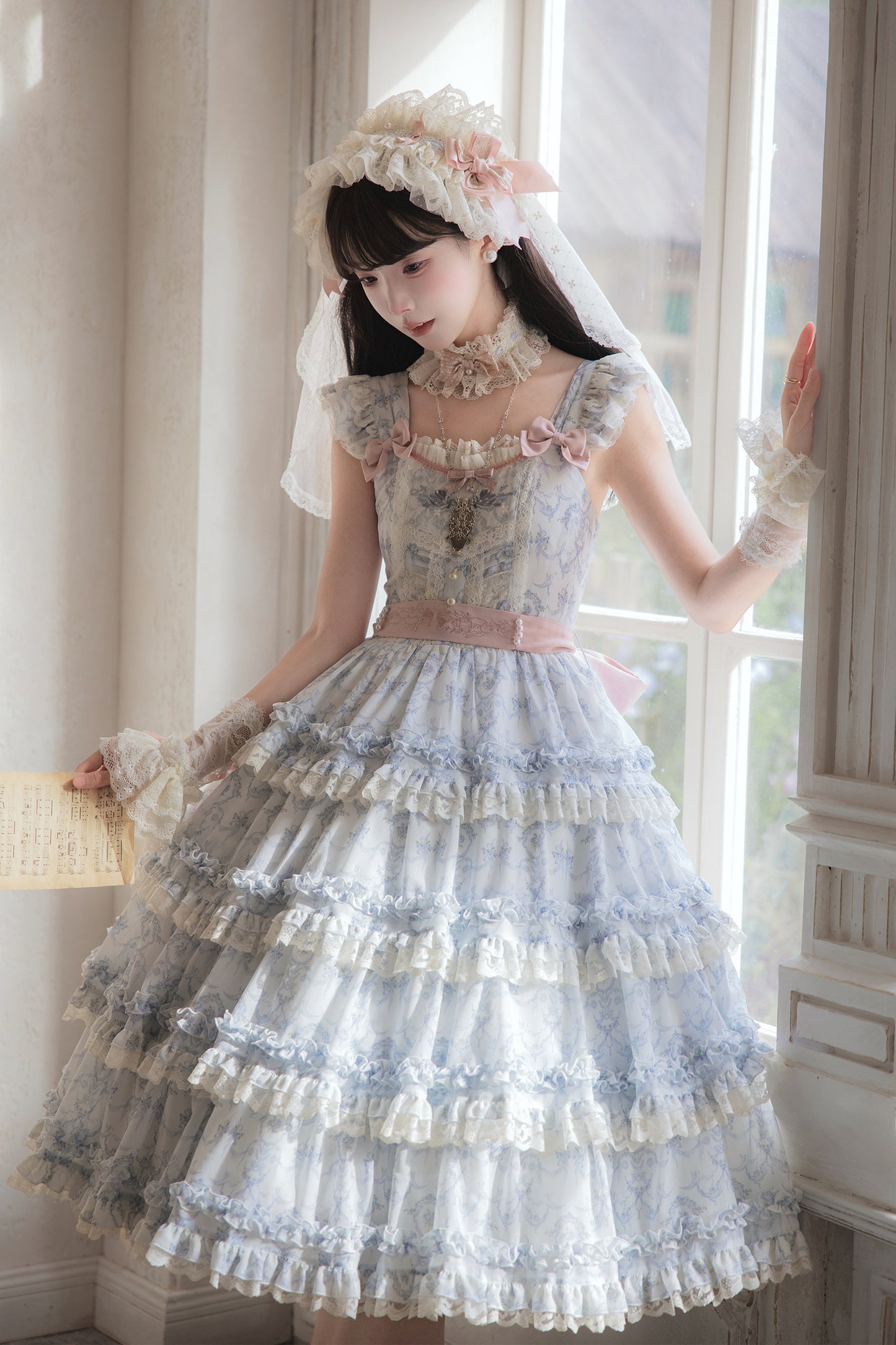 【受注予約~9/13】Scent of Roses ワンピース・ジャンパースカート【LittlePlum】