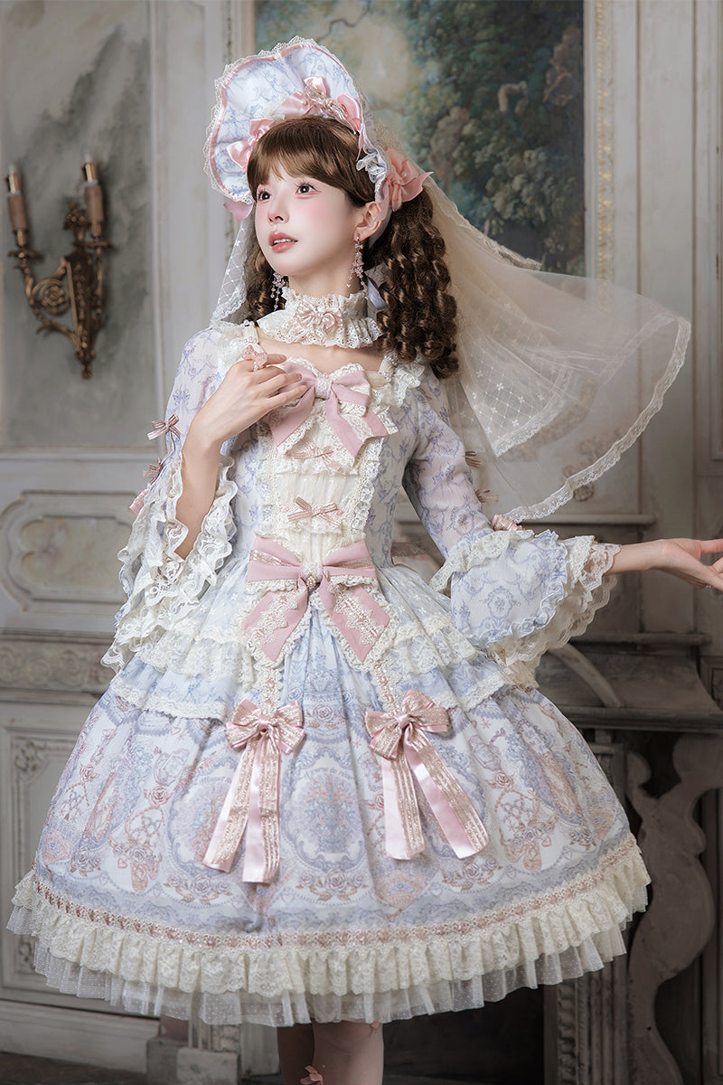 【受注予約~9/13】Scent of Roses ワンピース・ジャンパースカート【LittlePlum】