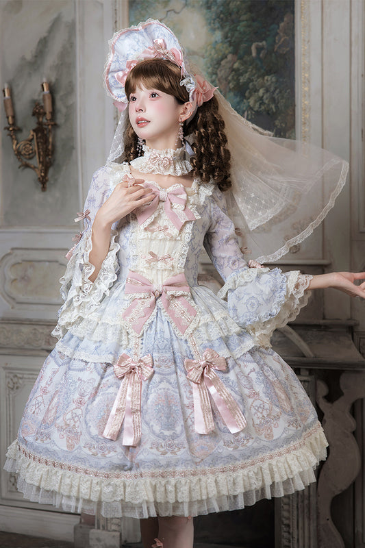 【受注予約~9/13】Scent of Roses ワンピース・ジャンパースカート【LittlePlum】