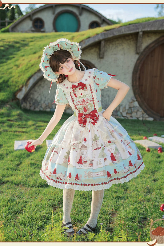 【受注予約~10/8】Little Red Riding Hood Fairy Tale ワンピース【Alice Girl】