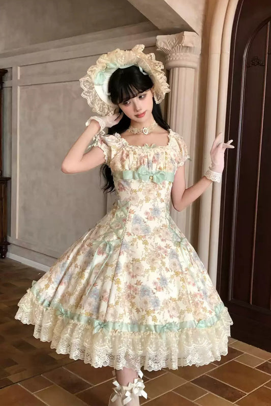 【受注予約~10/6】月下香 ワンピース【sara bell】