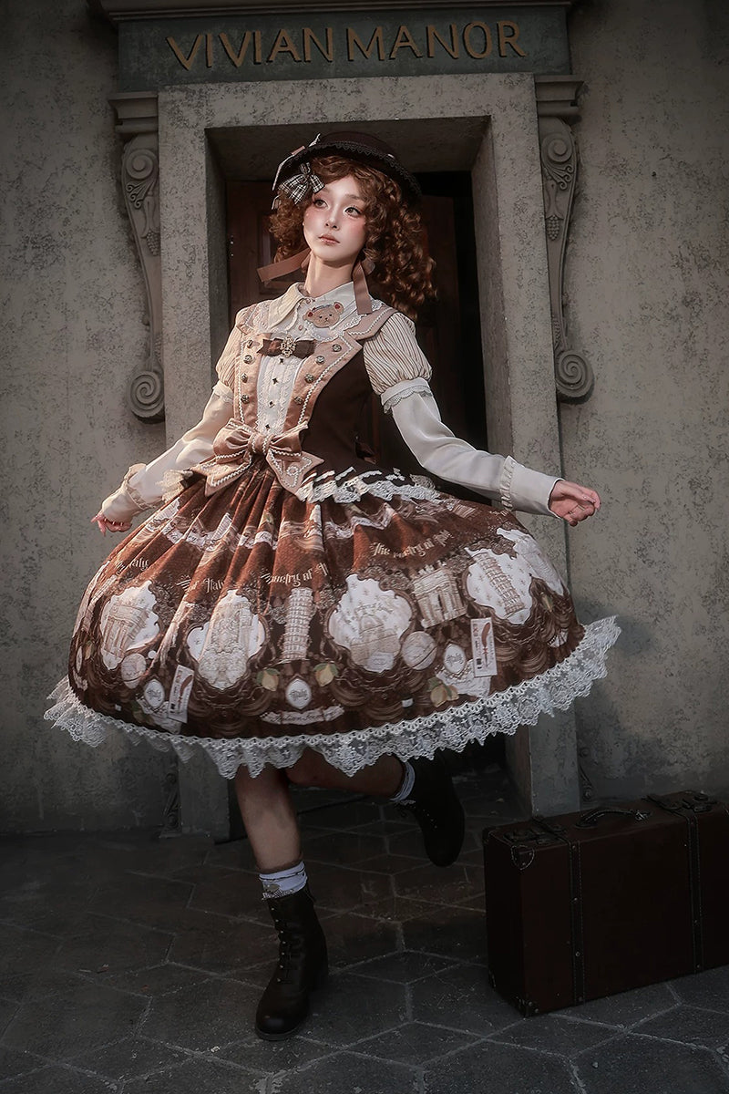 【受注予約~11/5】イタリア旅行記 ワンピース・ジャンパースカート・スカート【Alice Girl】