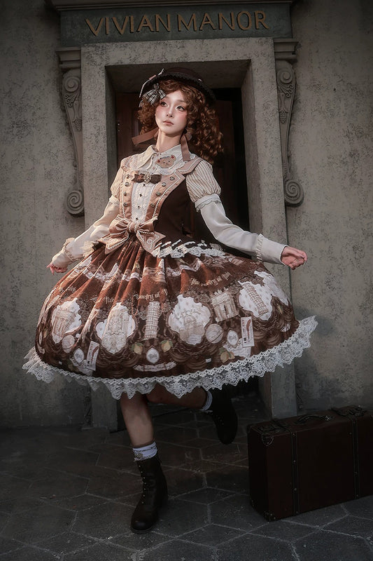 【受注予約~11/5】イタリア旅行記 ワンピース・ジャンパースカート・スカート【Alice Girl】