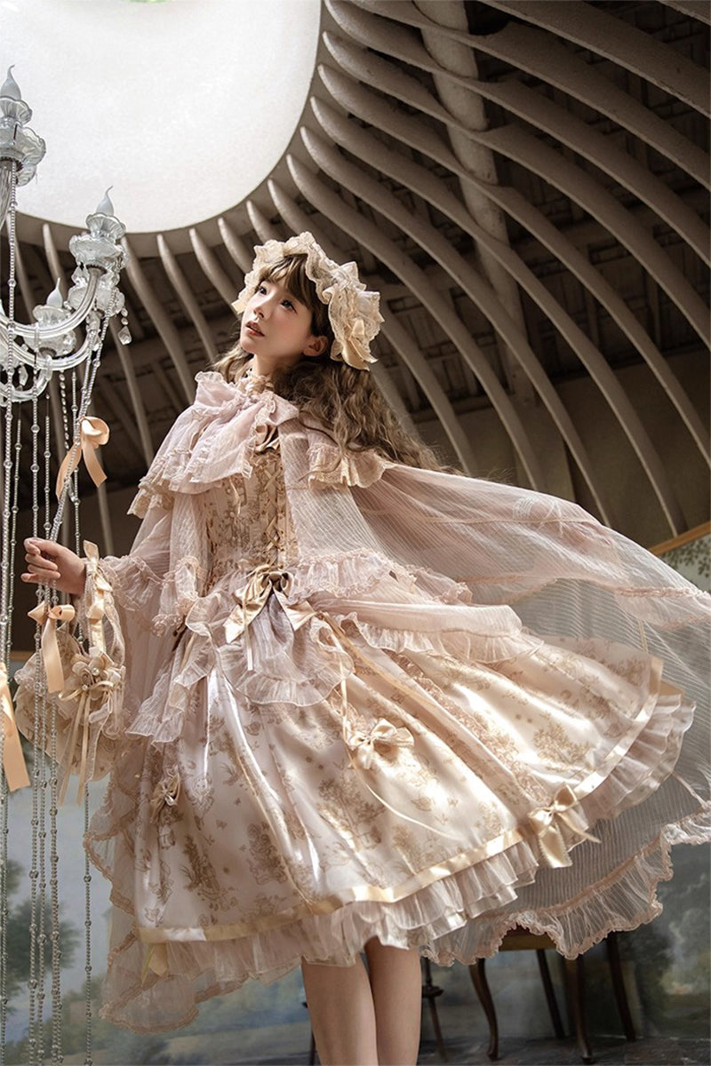 【受注予約~9/11】Gilded Dream レースマント【双生小熊】