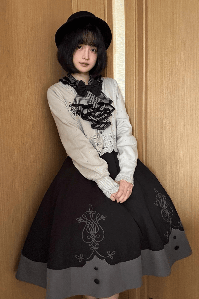 【受注予約~10/7】Laiya Academy カーディガン【iris de nuit】