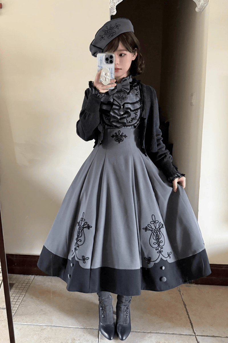 【受注予約~10/7】Laiya Academy カーディガン【iris de nuit】