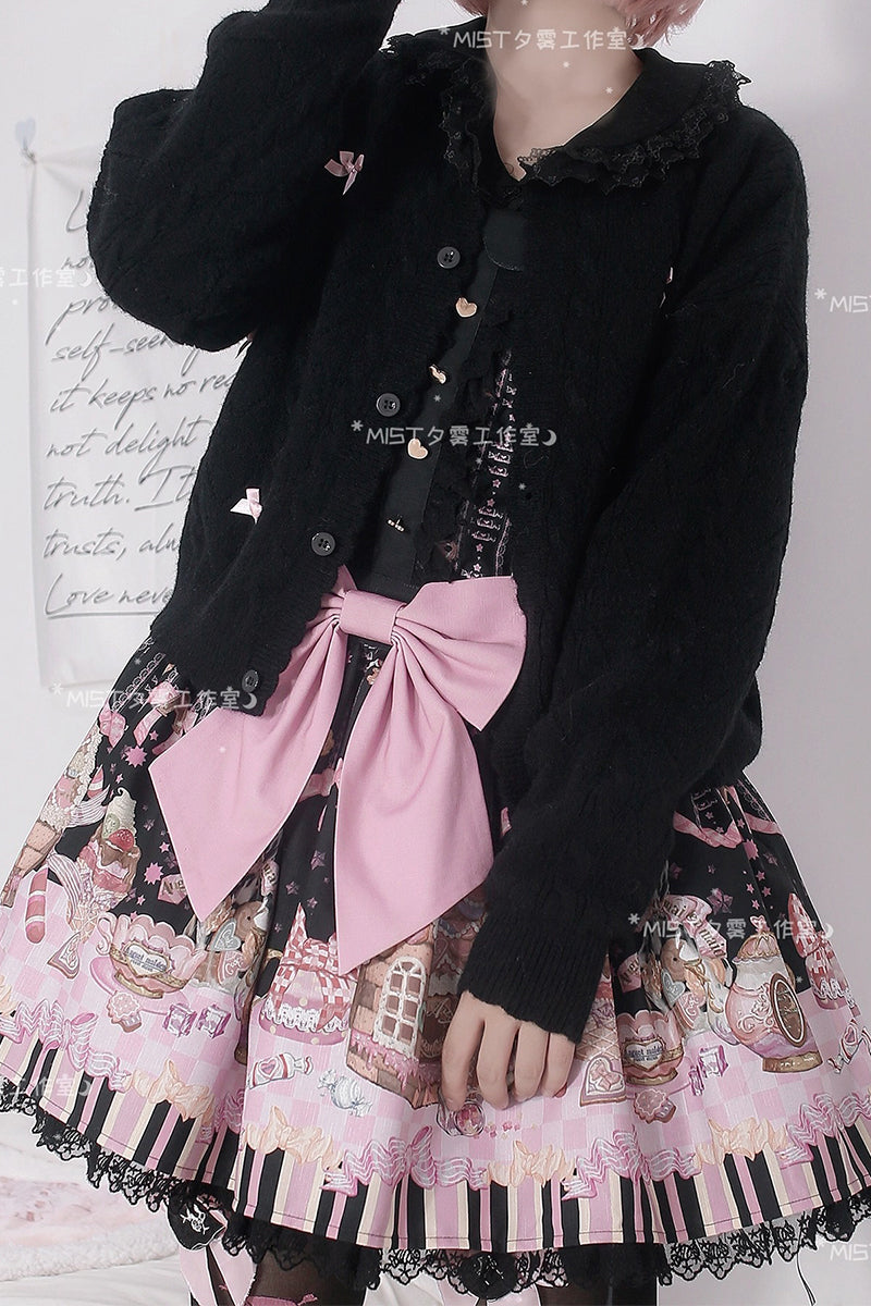 Heart hollow カーディガン【MIST】