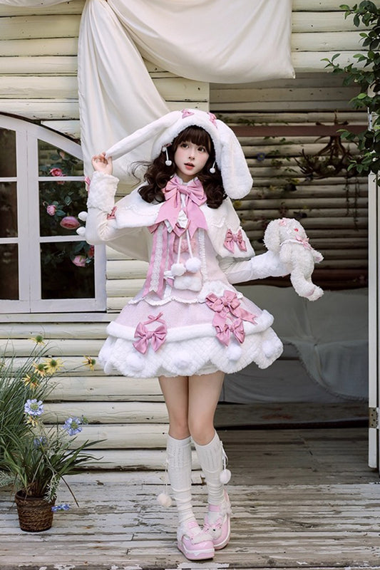 【受注予約~10/23】Frosted Sugar Rabbit ケープ【双生小熊】