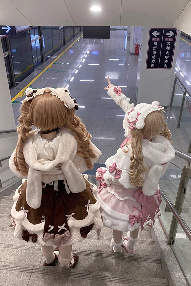 【受注予約~10/23】Frosted Sugar Rabbit ケープ【双生小熊】