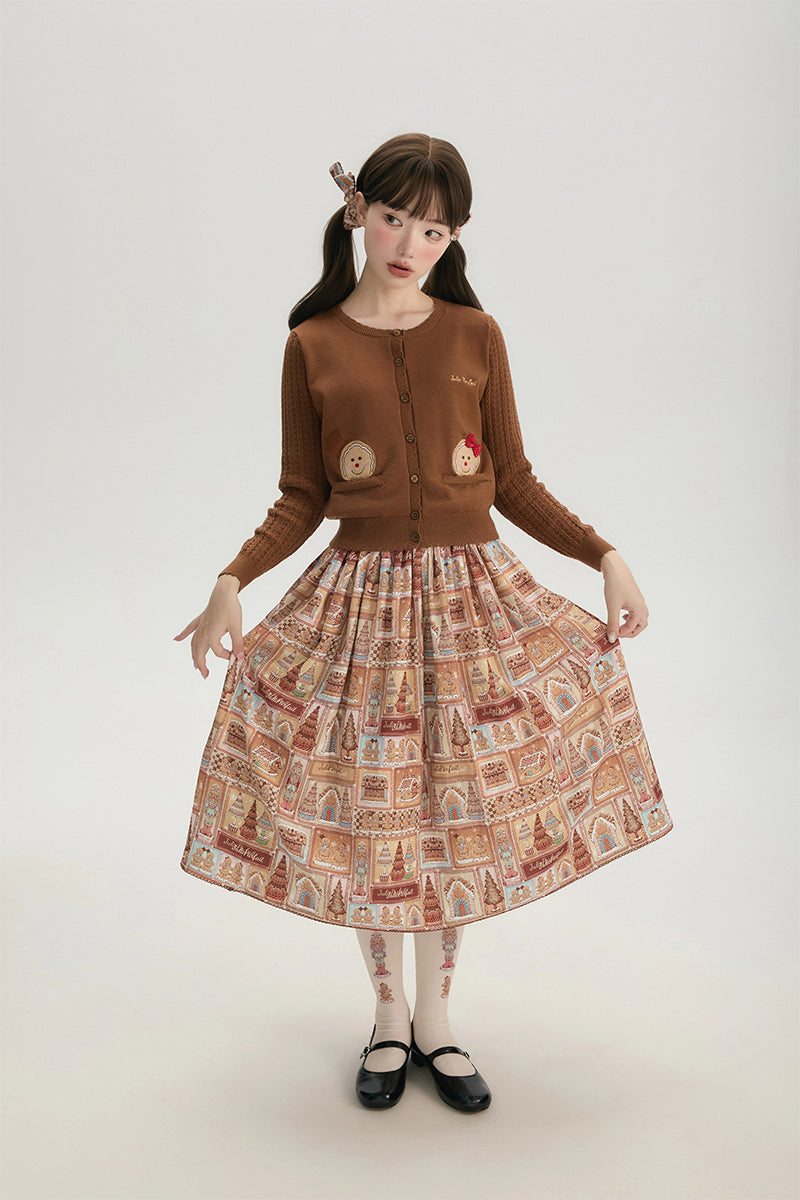 【受注予約~11/6】Gingerbread Kingdom カーディガン・スカート【JulieParfait】
