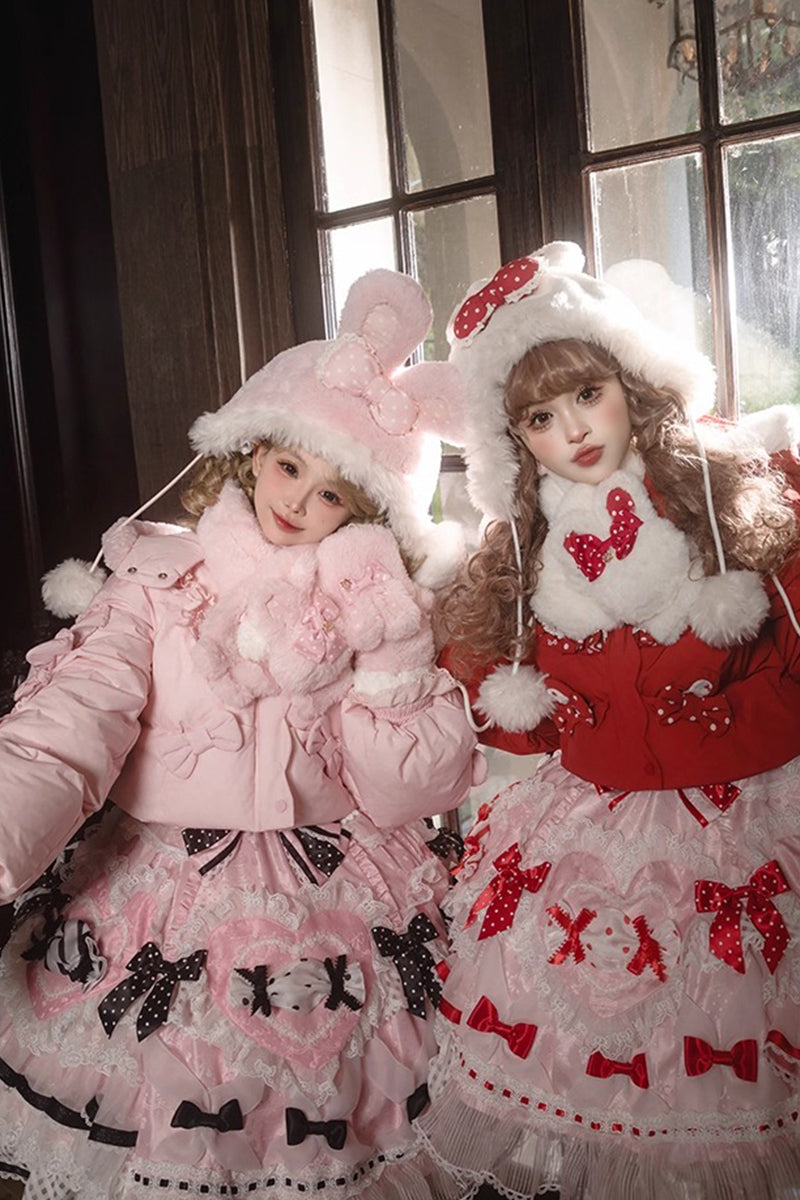 【受注予約~11/12】Winter Rabbit ショートダウンコート【花与珍珠匣】