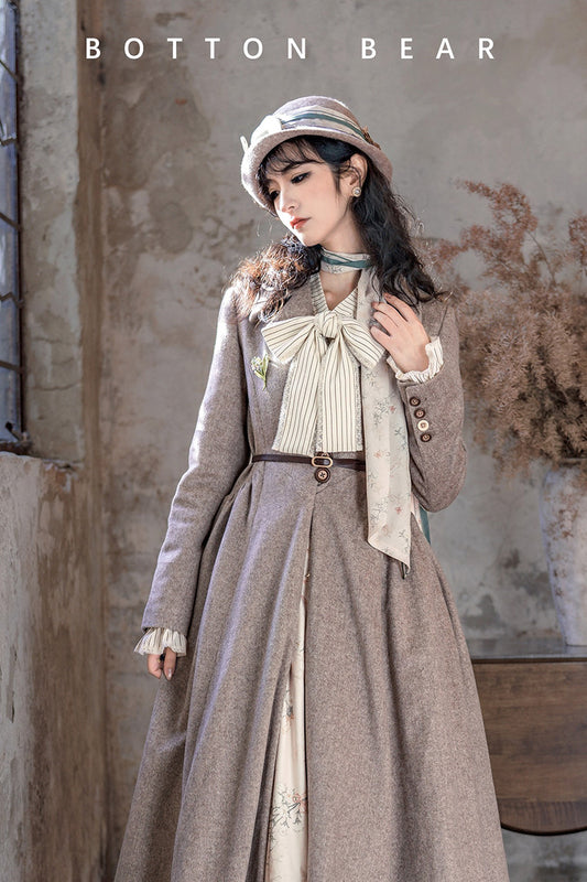 【受注予約~12/23】鈴蘭と冬 コート【Button Bear】