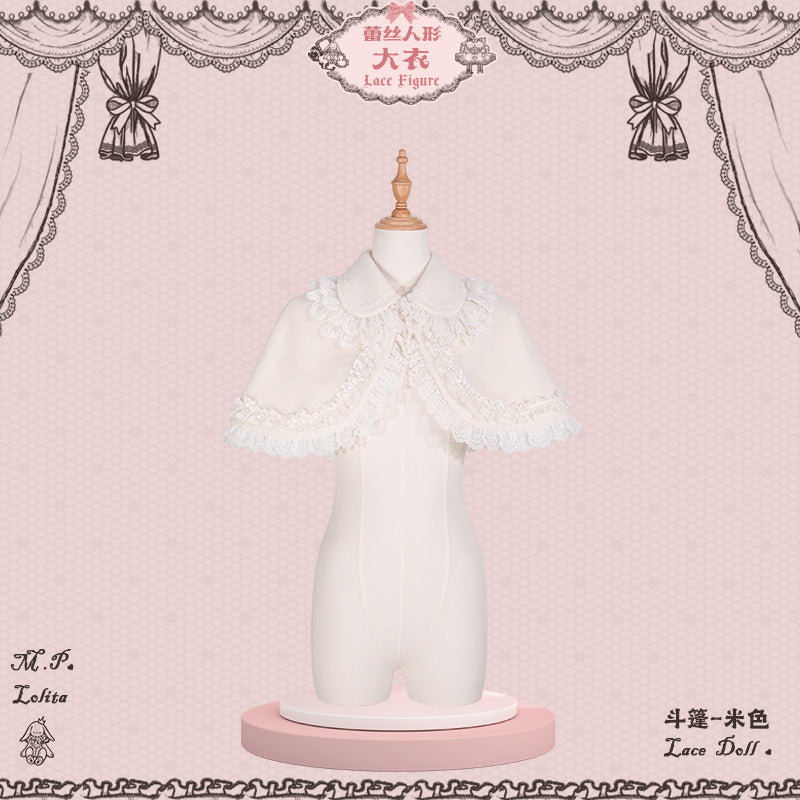 【受注予約~12/23】Race Doll ケープ・コート【花与珍珠匣】