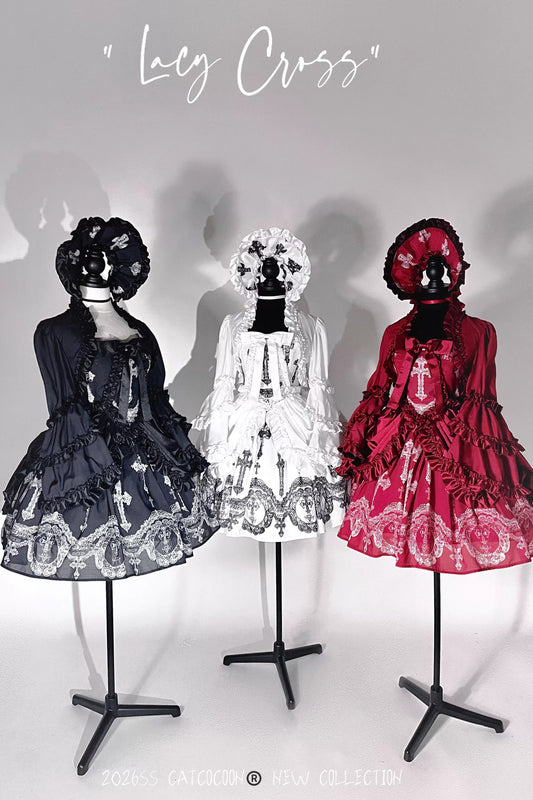 【受注予約~2/19】Lacy Cross ジャケット【CATCOCOON】