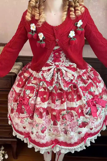Strawberry Blossom カーディガン【Antique Doll】