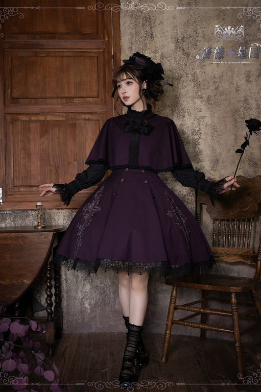 【受注予約~8/4】Rose Necropolis ケープ【iris de nuit】