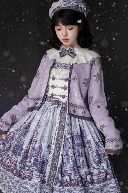 【受注予約~9/28】雪国の境界 カーディガン【iris de nuit】