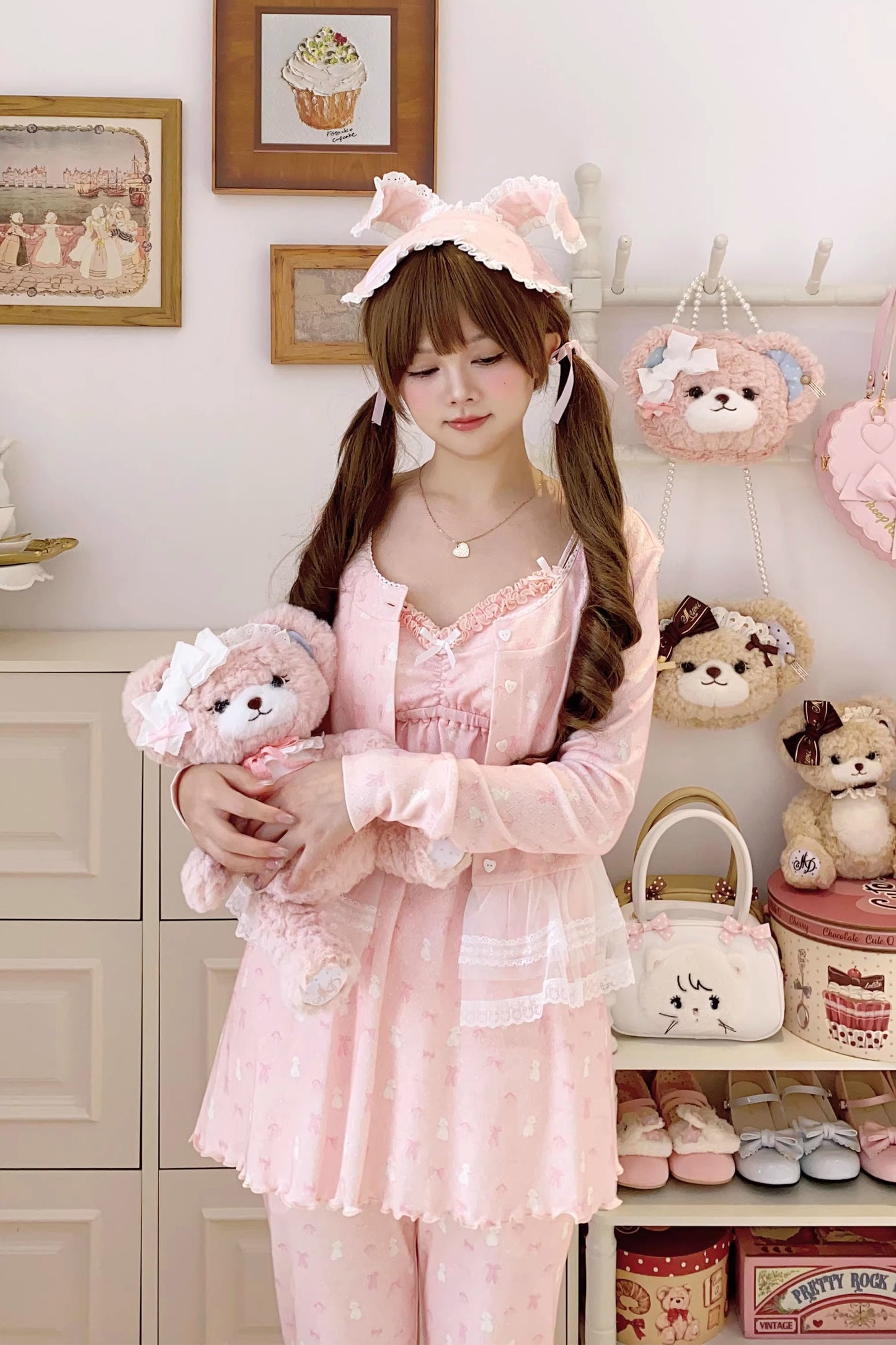 リボンナイトウェア【Sheep Puff】