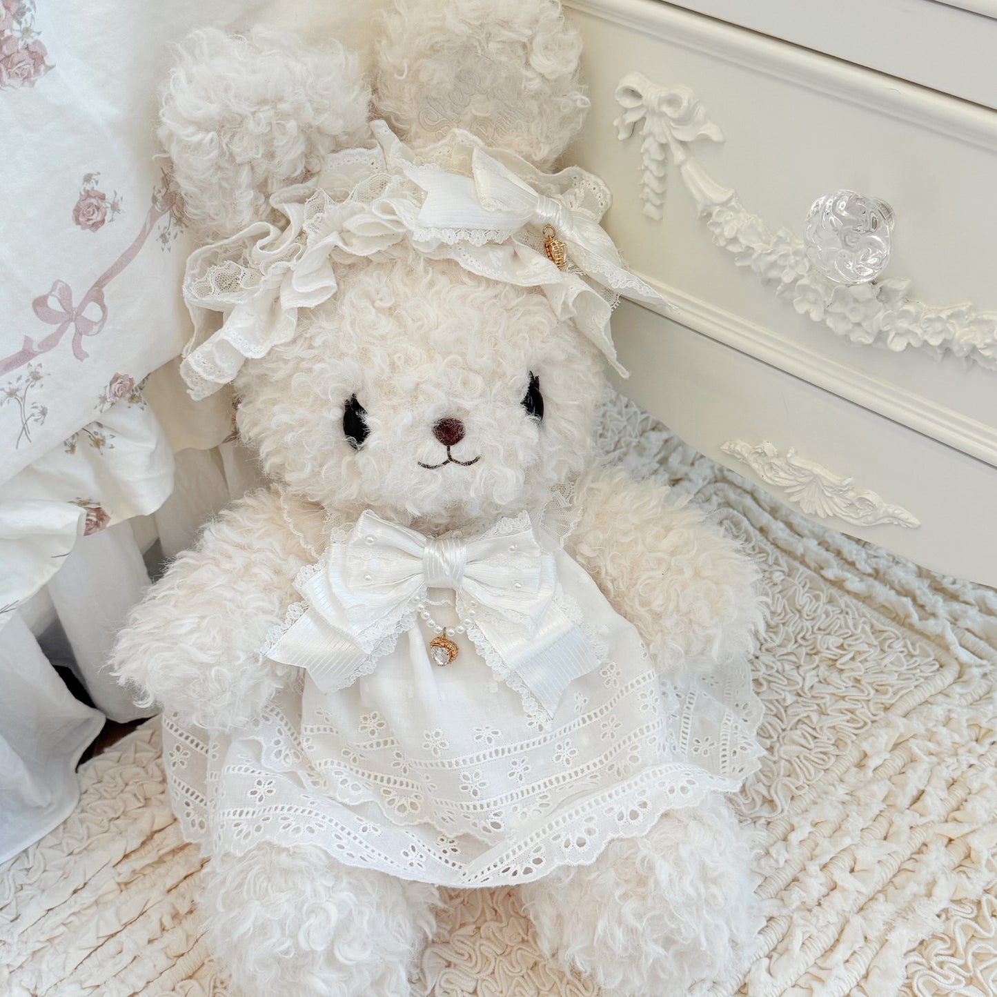 【受注予約~11/13】Rabbit Puff ぬいぐるみバッグ【Sheep Puff】