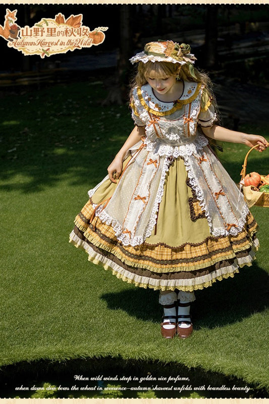 【受注予約~10/2】Autumn Harvest in the Hill エプロン【花与珍珠匣】