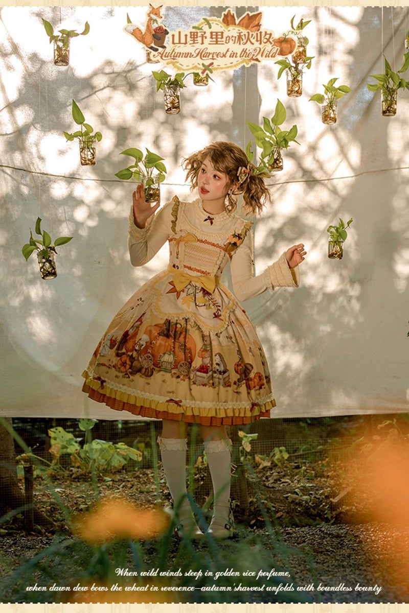 【受注予約~10/2】Autumn Harvest in the Hill エプロン【花与珍珠匣】