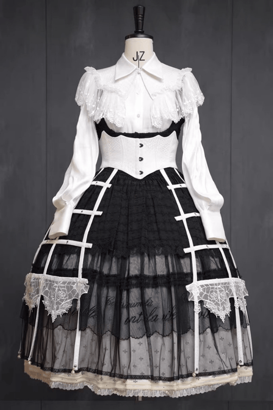 【受注予約~1/8】クリノリン型スカート飾り(蜘蛛レース)【Oblivion Street】