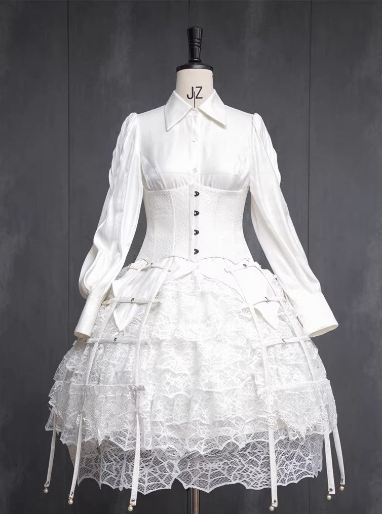 クリノリン型スカート飾り(蜘蛛レース)【Oblivion Street】 – Epetice