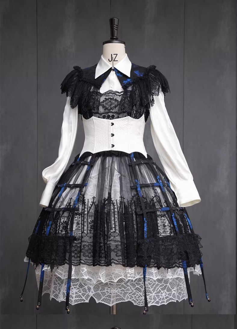 クリノリン型スカート飾り(蜘蛛レース)【Oblivion Street】 – Epetice