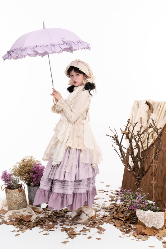 【受注予約~7/31】Bouquet of flowers for autumn スカート【BacioBouquet】