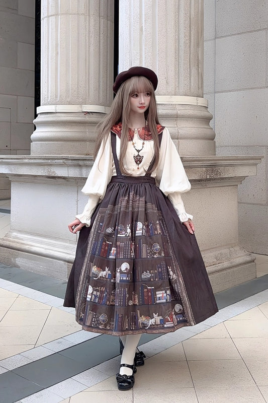 【受注予約~11/6】German Bookshelf スカート【Miss Point】