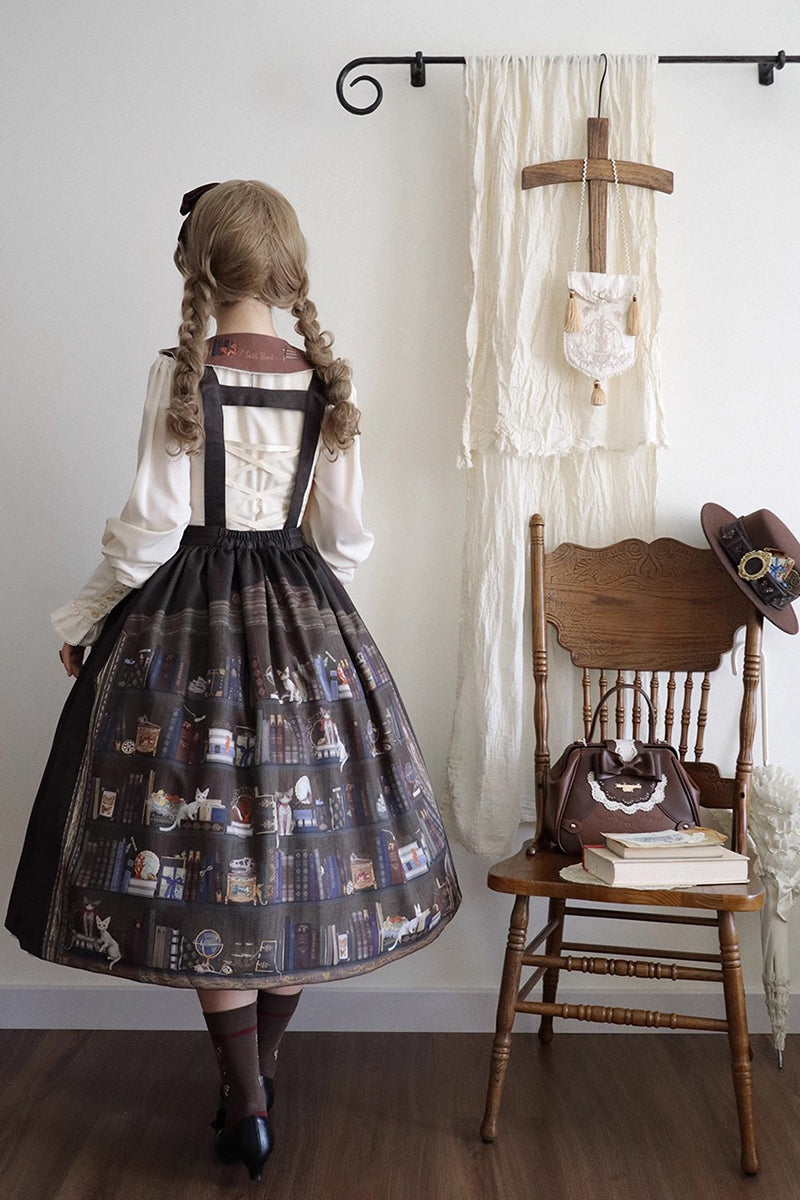 【受注予約~11/6】German Bookshelf スカート【Miss Point】