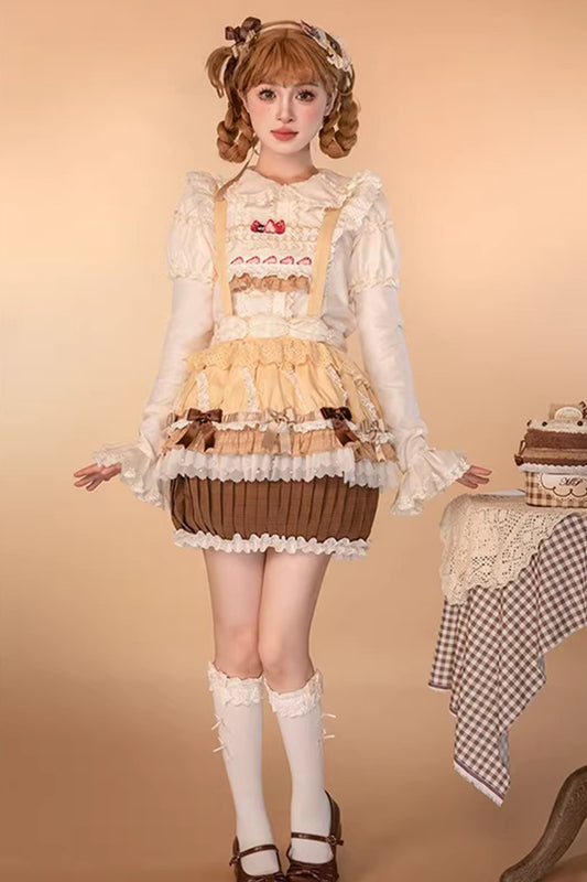 【受注予約~1/26】CupCakes スカート【花与珍珠匣】