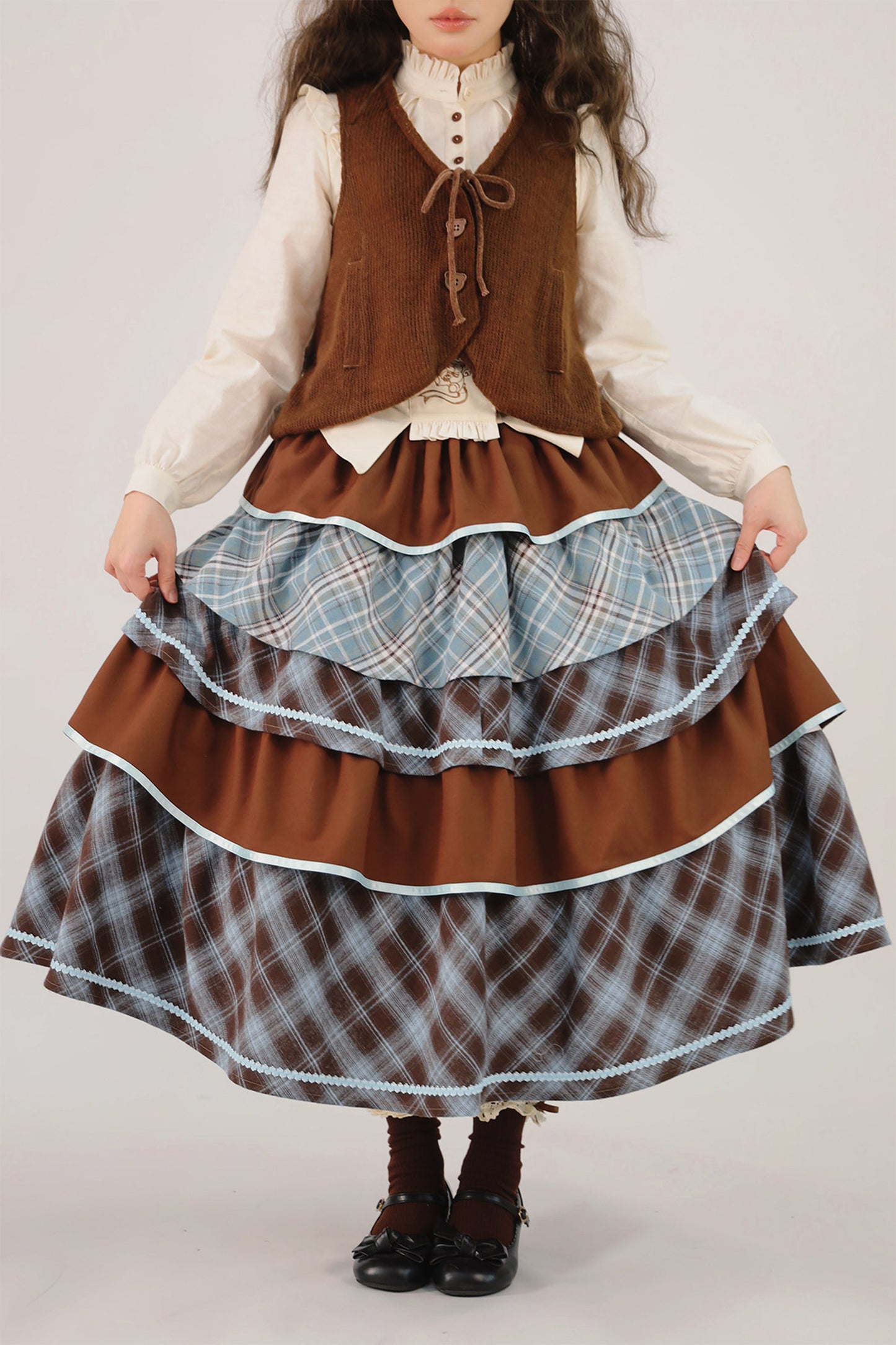 Bear Mint Chocolate ベスト・スカート【Cyan】