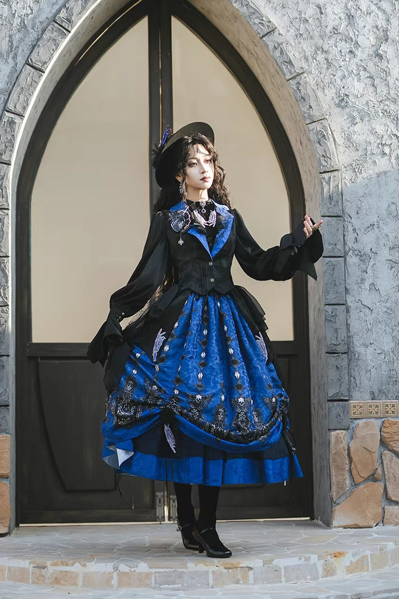 【受注予約~2/24】Returning on a Moonlit Night スカート【Miss Point】