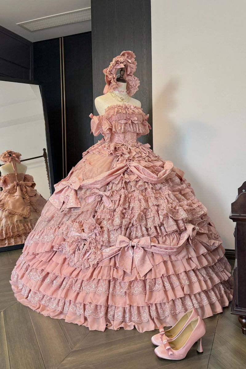 【受注予約~3/26】宝石薔薇花嫁SP スカート(ピンク)【Sweet Wood】