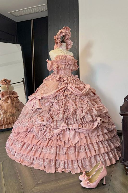 【受注予約~3/26】宝石薔薇花嫁SP スカート(ピンク)【Sweet Wood】