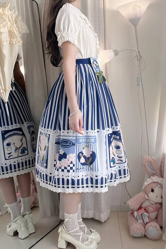 【受注予約~4/20】Assorted Mushrooms スカート【Miss Cube】