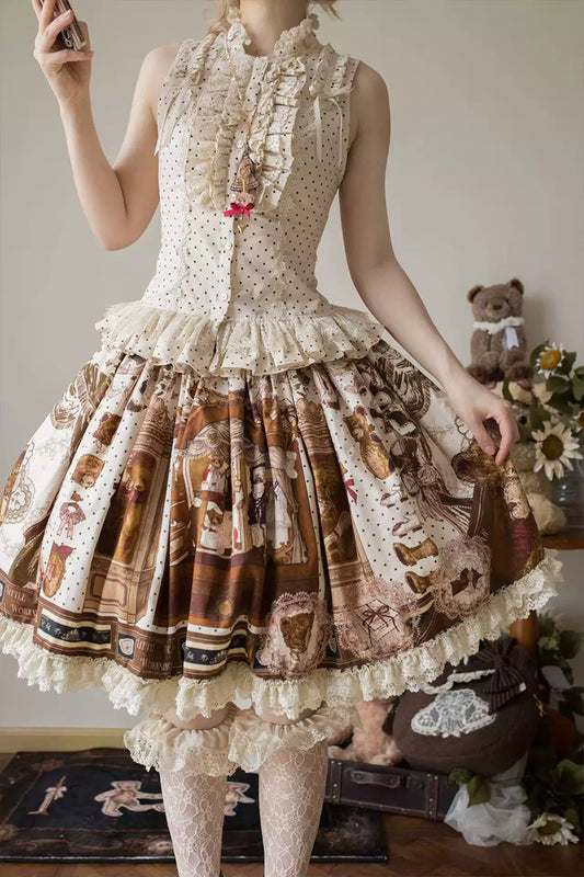 【受注予約~5/14】Antique Bear Shop スカート・コルセット・トップス【黒眼窩診療室】