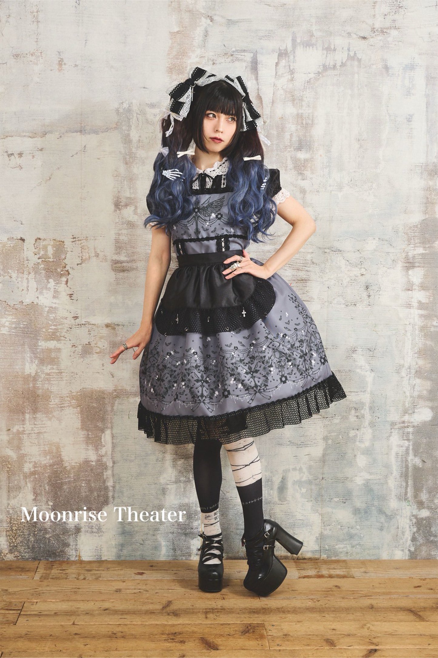 【受注予約~8/31】「月華堕天」エプロンスカート【Moonrise Theater】