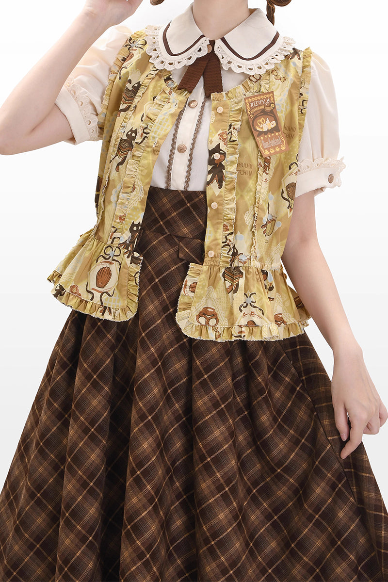 Cat Afternoon Tea ノースリーブトップス【FrogicStudio】