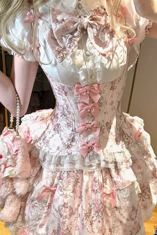 【受注予約~1/7】鏡中花 ブラウス【Dream Lolita】