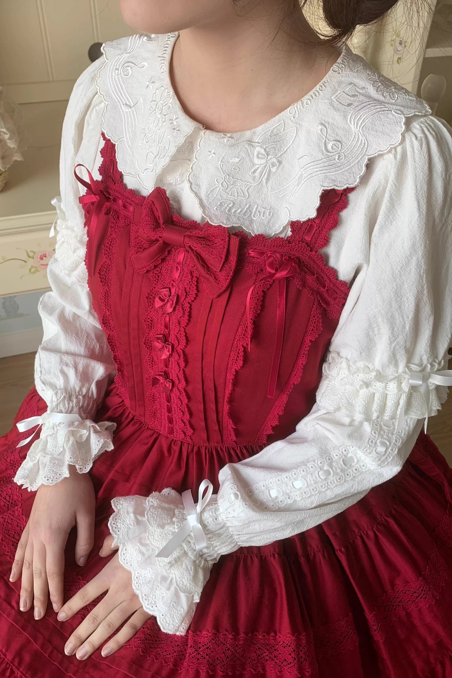 Spring Rabbit ブラウス【Flower Banquet】