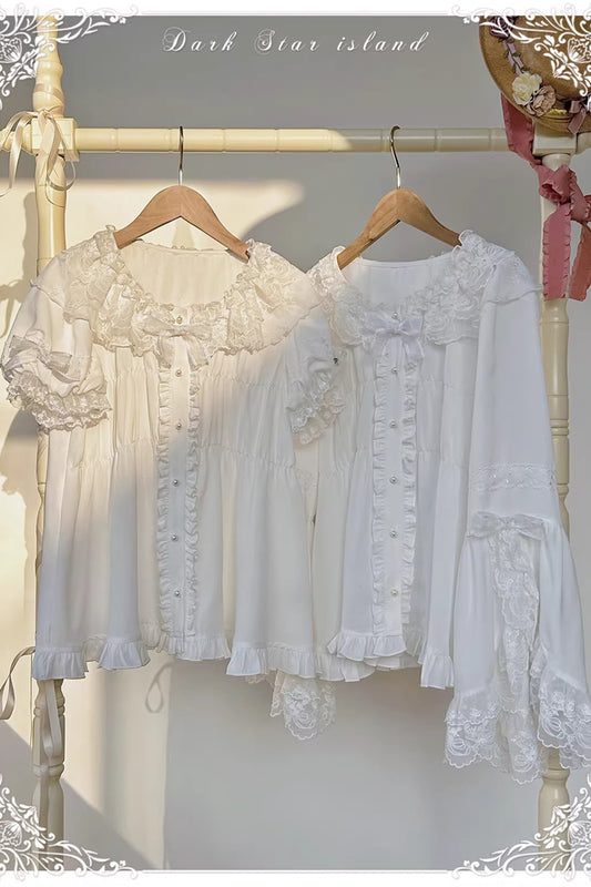 【受注予約~2/22】Flower Clock ブラウス【Dark Star Island】