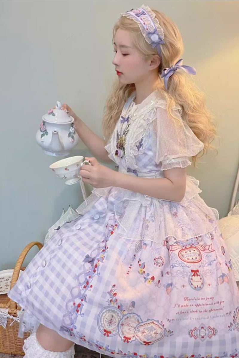 【受注予約~3/5】PorcelainTeaparty ブラウス【CEL】