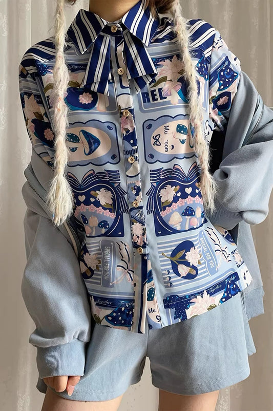 【受注予約~4/20】Assorted Mushrooms ブラウス【Miss Cube】