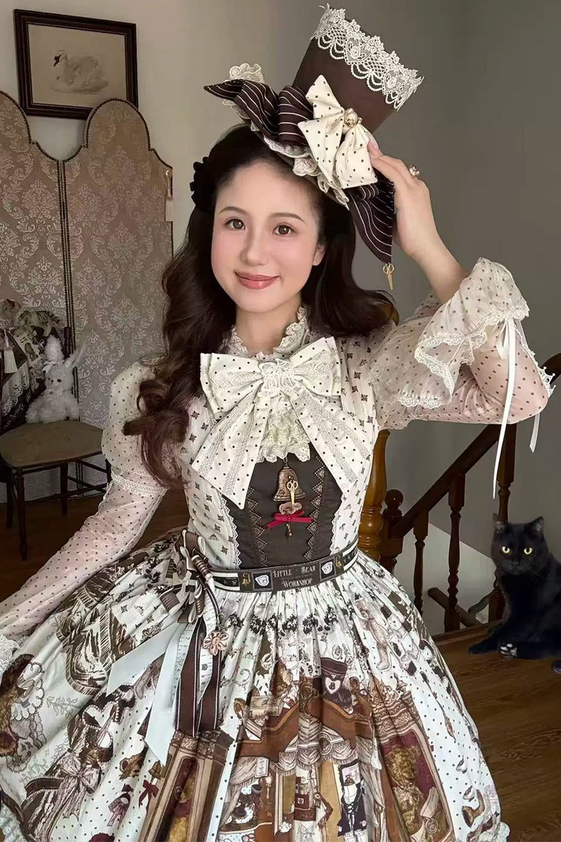 【受注予約~5/14】Antique Bear Shop ブラウス【黒眼窩診療室】