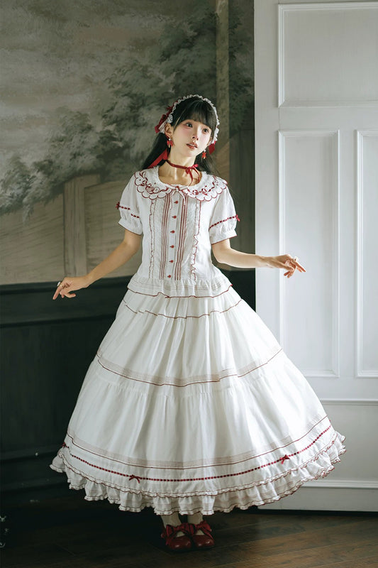 【受注予約~7/23】Orchard of the Four Seasons ブラウス【Miss Point】