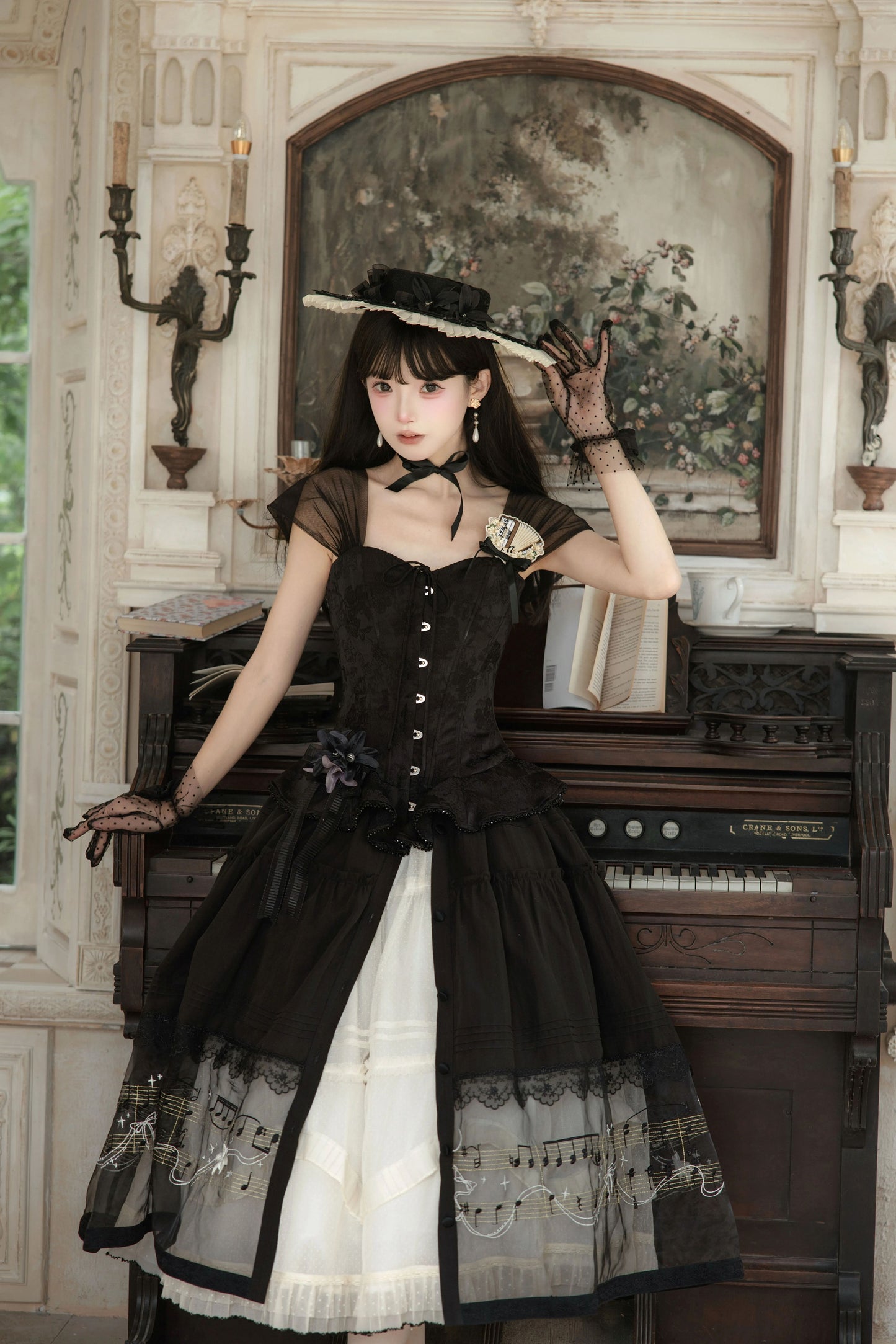 The Secret of the Black Lilies ジャンパースカート・トップス【Cyan】