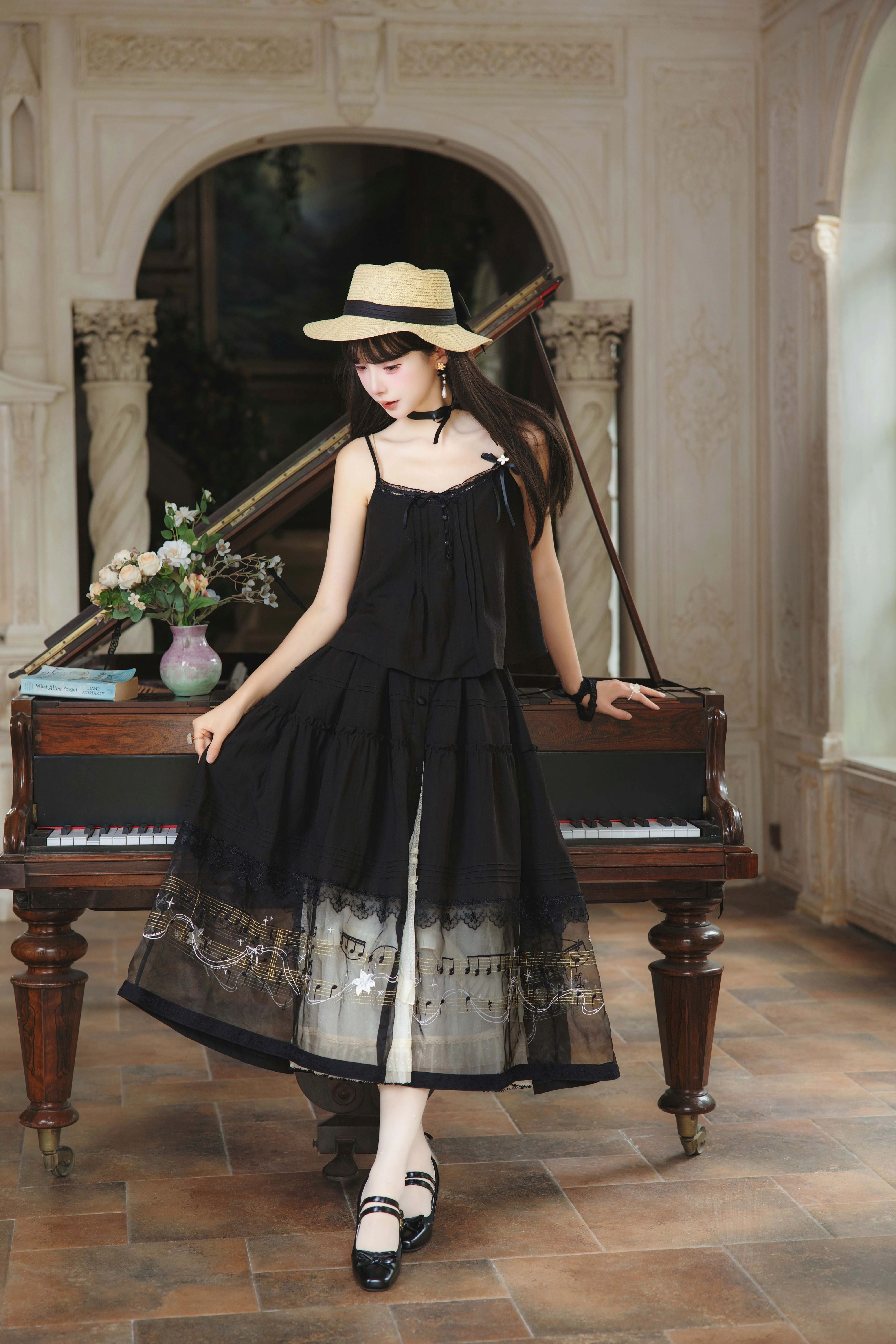 The Secret of the Black Lilies トップス・スカート【Cyan】 – Epetice