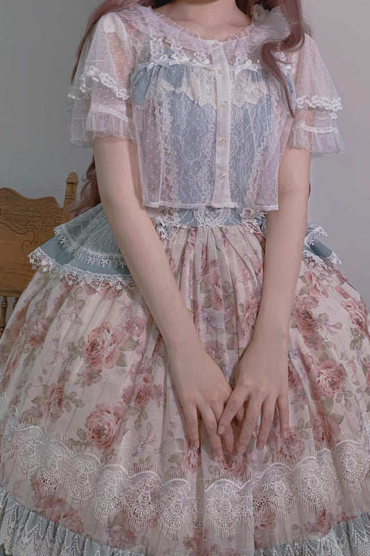 【受注予約~6/26】Summer Song ドットシフォンブラウス(半袖)【Little Dipper】